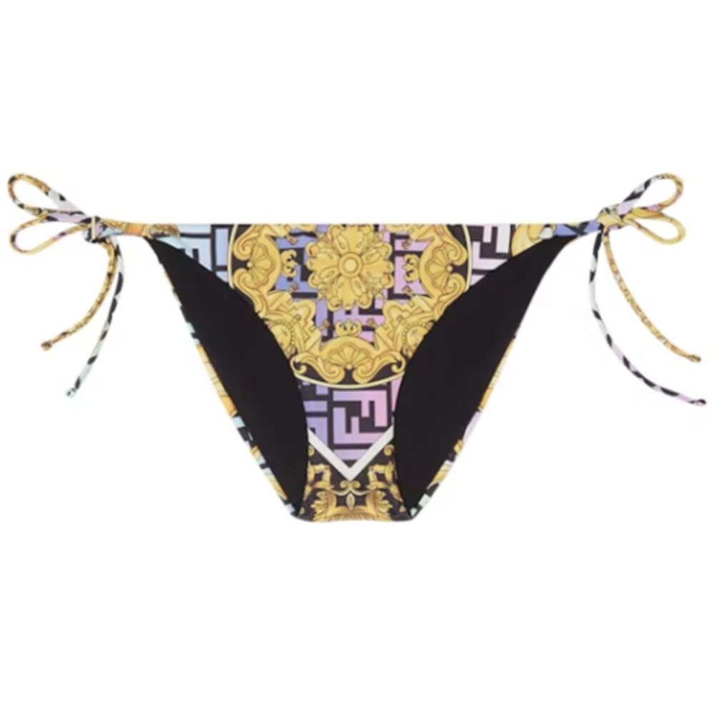 Fendi Fendace Baroque Bikini Bottoms, NWOT